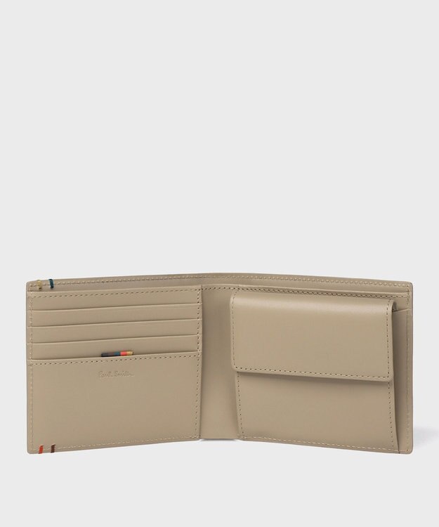 Paul Smith ハイライトステッチ 2つ折り財布 ベージュ