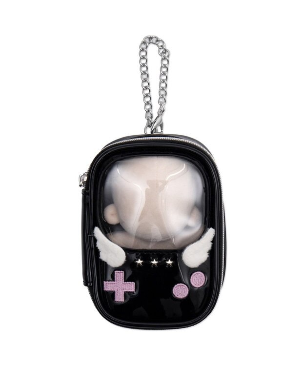 WEGO 【痛バ＆推し活グッズ】GAMEぬいポーチ ブラック