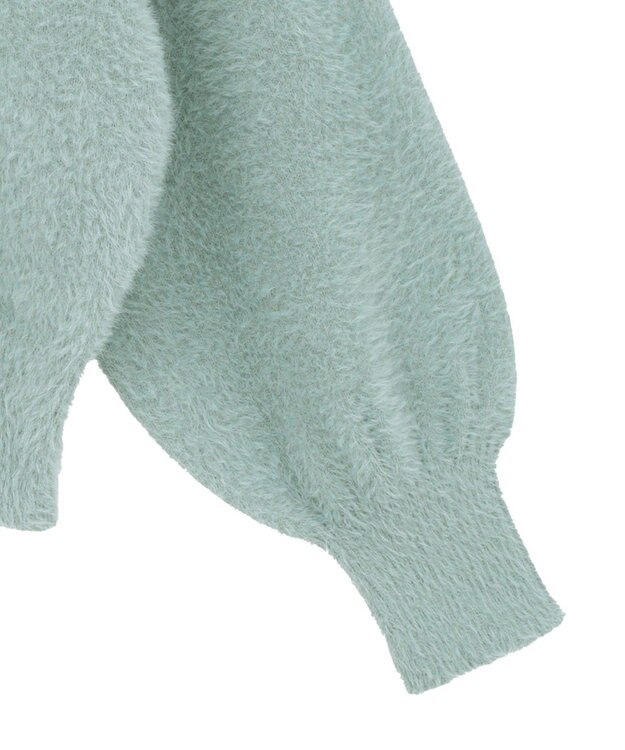 earth music&ecology ミニシャギープルオーバー Grayish Blue