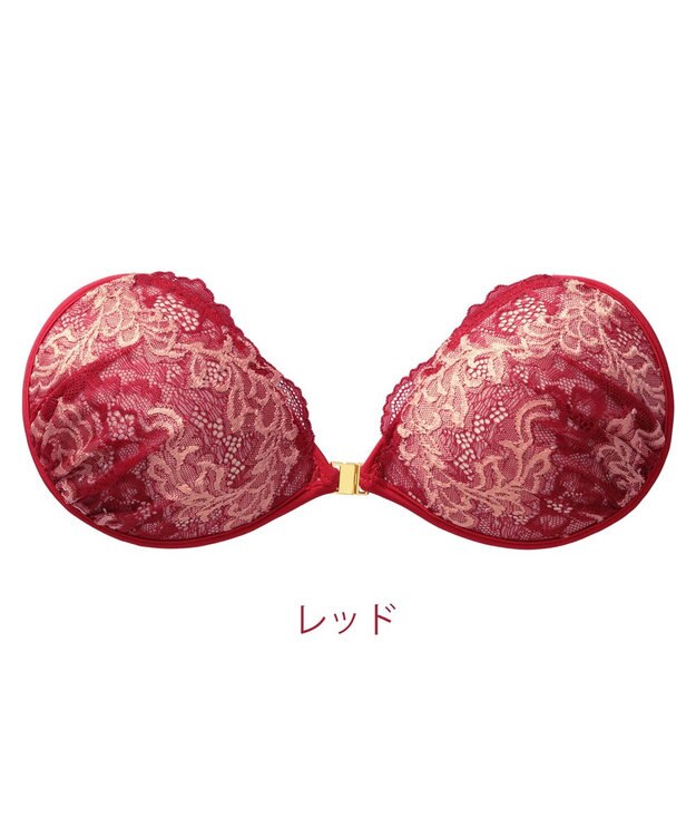BRADELIS New York 【NuBra / ナチュラルタイプ】ヌーブラ・エアーライト ミア  デザインヌーブラ レッド