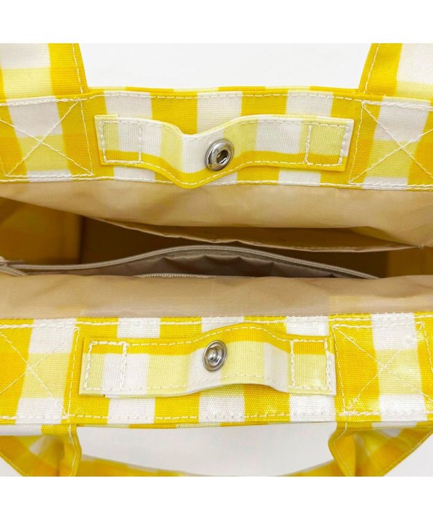 ROOTOTE 1030【ラミネート加工】SN.デリ.ラミネート-Q 03：チェック・イエロー