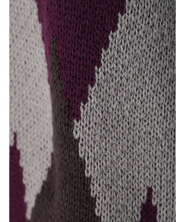 CRAFT STANDARD BOUTIQUE 【男女兼用】アーガイル柄カーディガン Purple