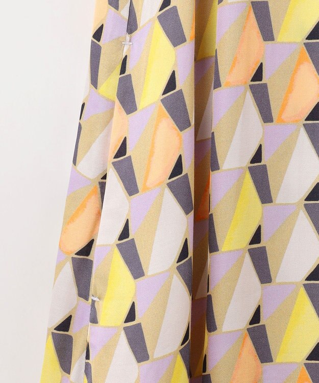 GRACE CONTINENTAL キカプリントミニワンピース マルチ