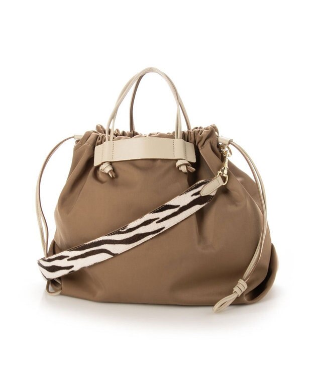 UNBILLION kakatoo ナイロンドローストリング3wayトートバッグ LBR