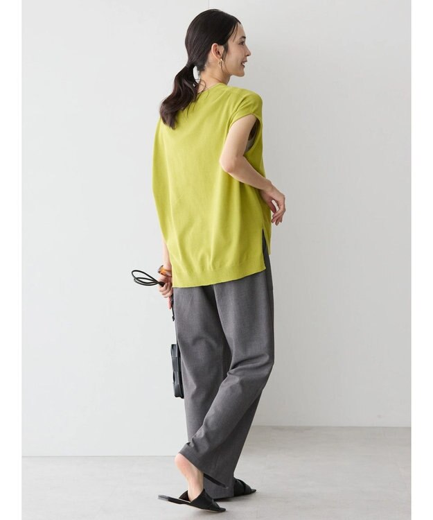 AMERICAN HOLIC ノースリーブニットプルオーバー Lime Green