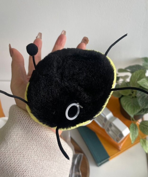 WEGO ふりふりてんとうむしぬいぐるみキーホルダー イエロー