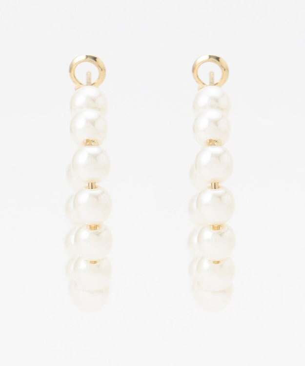 ANY 【WEB限定】サークルパールピアス(両耳用) ホワイト系