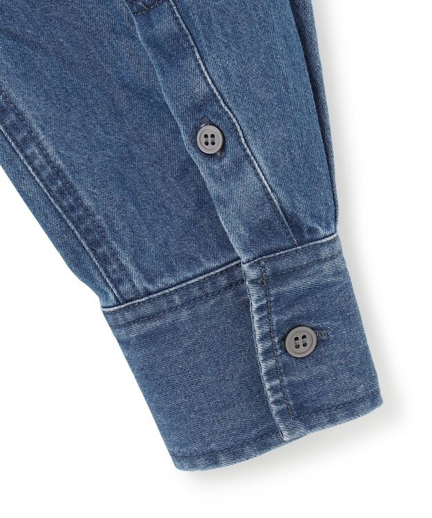 23区 【洗える】23区DENIM ライトダンガリー シャツ インディゴ