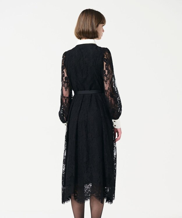 GRACE CONTINENTAL コードレースシャツドレス ブラック