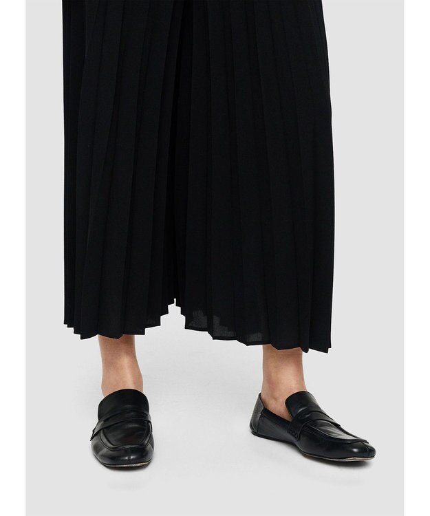 JOSEPH エアリープリッセ　クロップドトラウザーズ Black