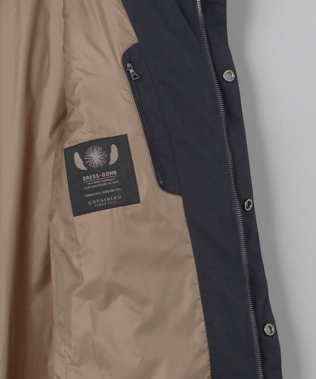 GOTAIRIKU あのドレスダウンにロング丈登場【WEB&一部店舗別注】MINOTECH/ミノテック ドレス ダウンコート ネイビー系