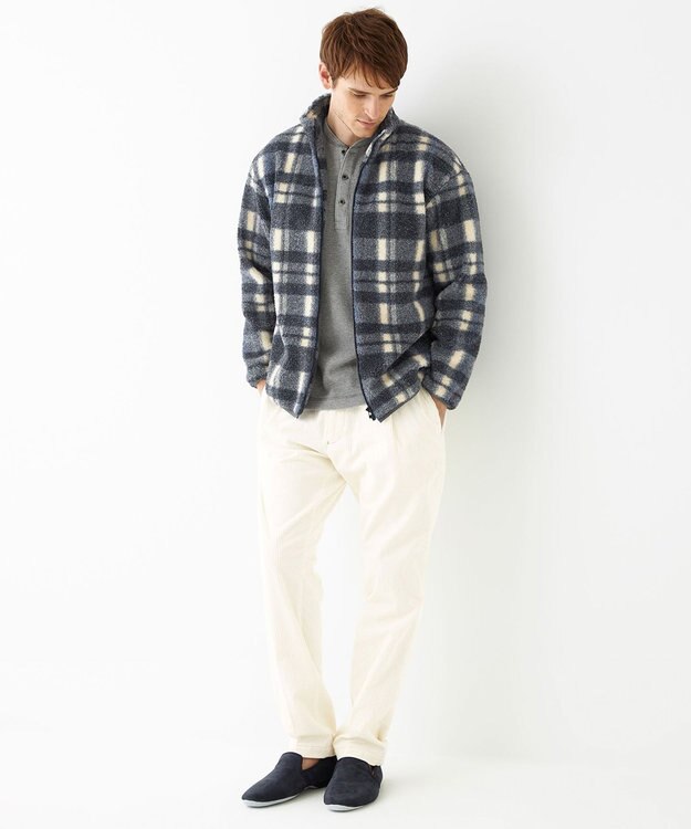 JOSEPH ABBOUD MOUNTAIN 【SPACE／UNISEX】６Wストレッチコール パンツ ホワイト系