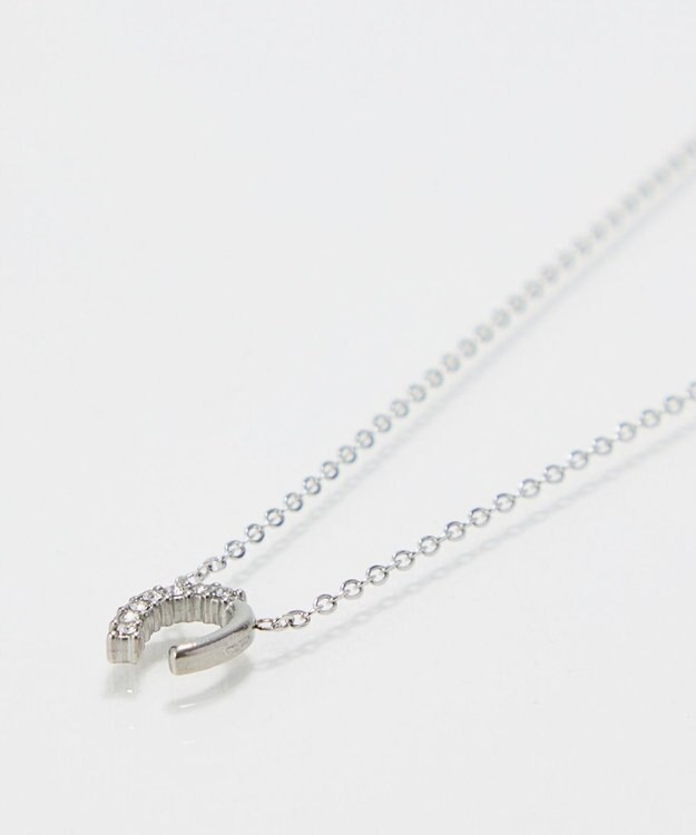 Phoebe 〈金属アレルギー対応〉グロッシーミニホースシューネックレス　シルバー　ステンレス/馬蹄/蹄鉄/ラッキーモチーフ/ギフト/プレゼント シルバー