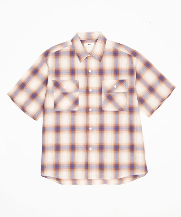 WEGO オンブレチェックシャツ（SS） 柄5