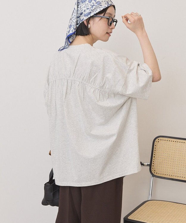 AMERICAN HOLIC バックギャザーコクーンカットプルオーバー Light Gray Mixture