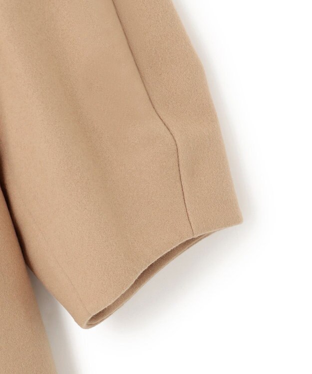 BEIGE， GABELLE / ミドル丈スタンドカラーウールコート Milk tea