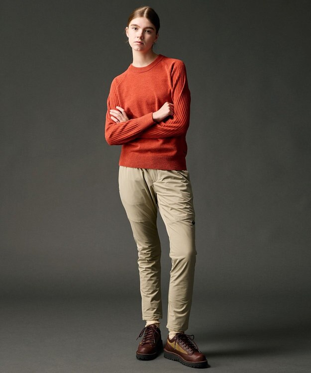 JOSEPH ABBOUD MOUNTAIN 【軽量/ソフト】ニットフリース プルオーバー ニット オレンジ系