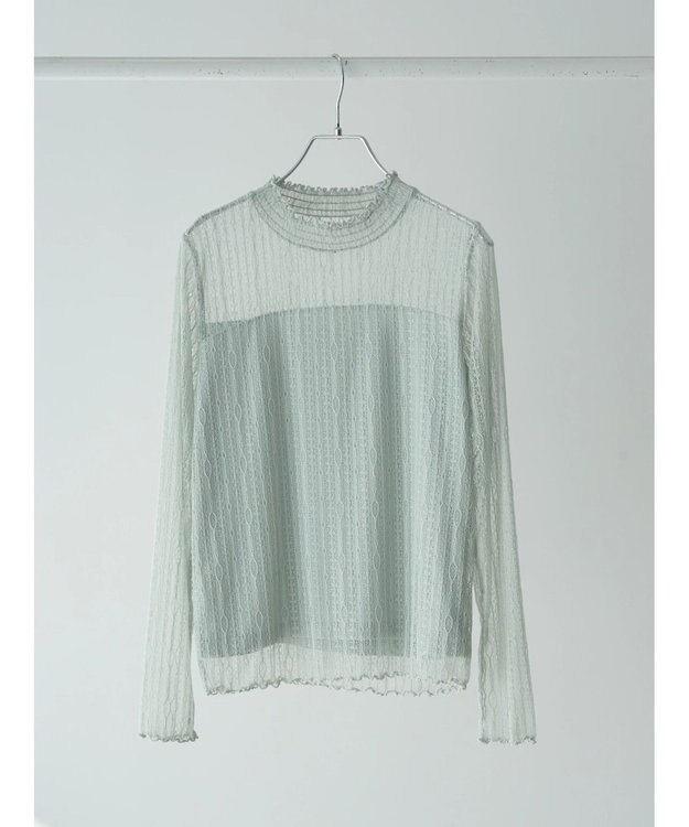 earth music&ecology レースドッキングプルオーバー Mint