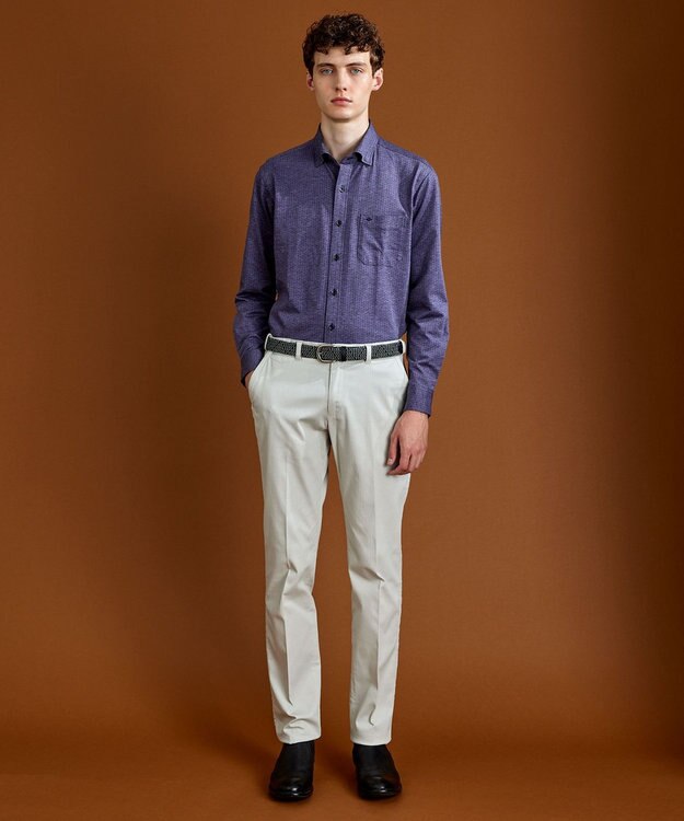 JOSEPH ABBOUD 【キングサイズ・人気】ウエストも伸びる！ 定番 オーガニックストレッチパンツ アイボリー系