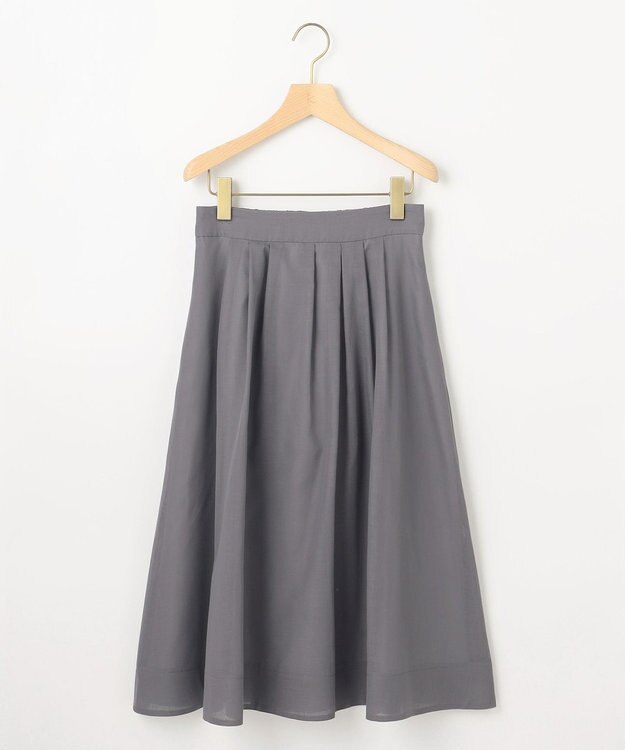 組曲 S カラーボイル フレアスカート グレー系