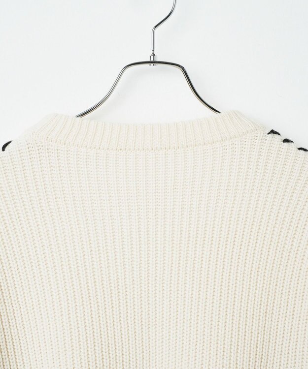 WEGO ハンドステッチプルオーバー ホワイトアイボリー