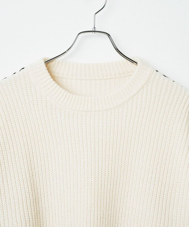 WEGO ハンドステッチプルオーバー ホワイトアイボリー