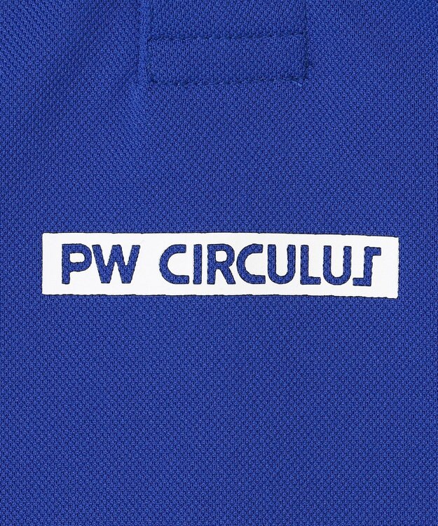 PW CIRCULUS 【MEN】スポーティーリブポロシャツ ゴルフ ブルー系