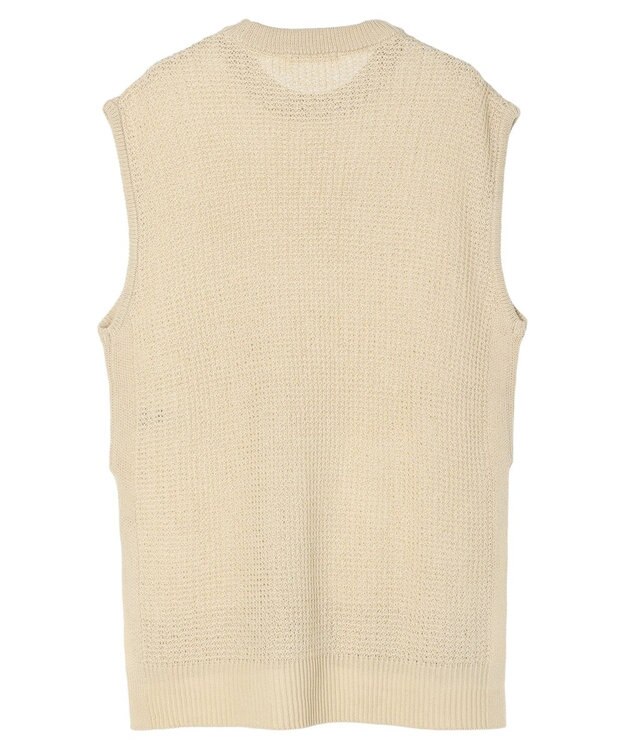 Green Parks ざっくりメッシュニットチュニック Beige