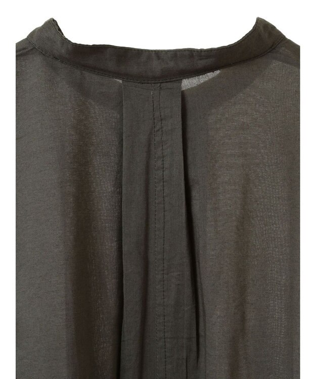 CRAFT STANDARD BOUTIQUE インド綿混パフスリーブシャツ Khaki