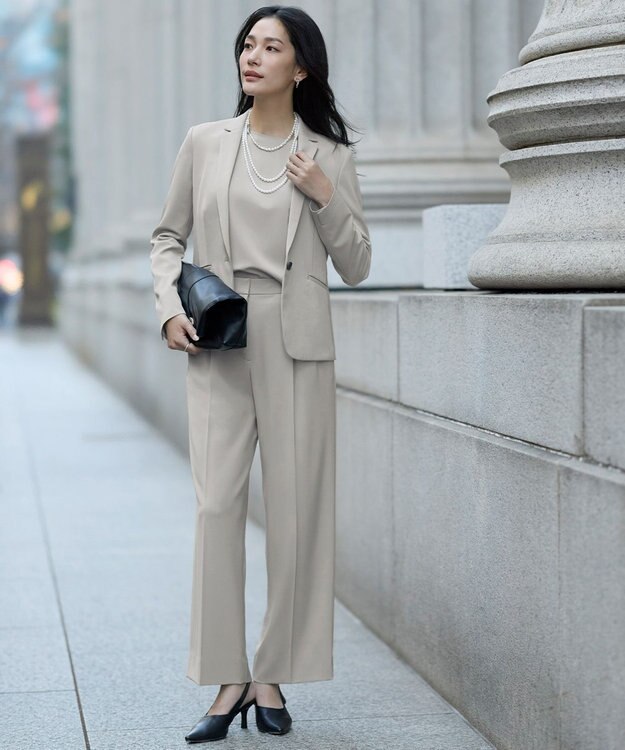 ICB L Fied スプリットラグラン Tブラウス グレージュ