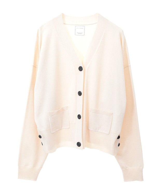Green Parks ポケット付コンパクトカーディガン Beige