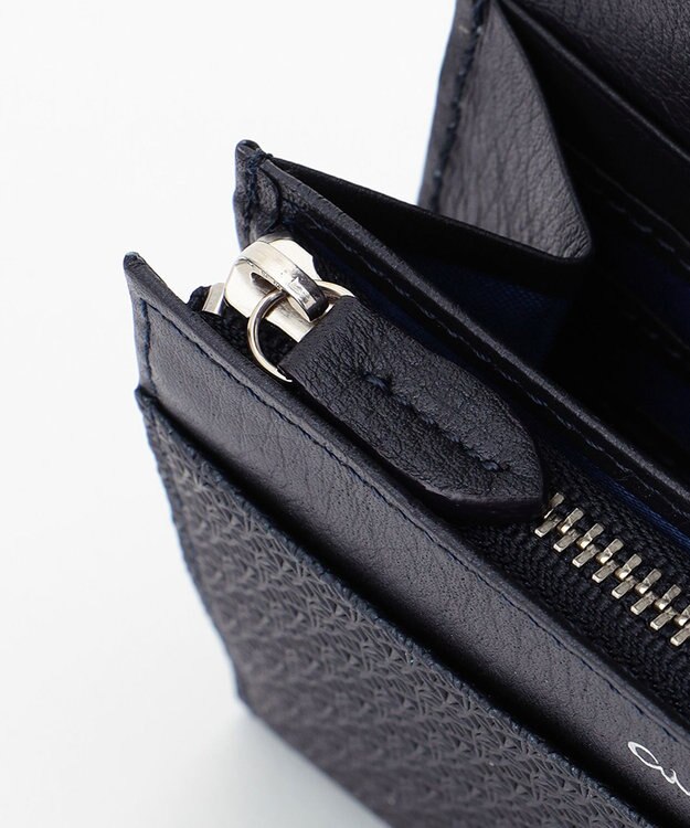 airlist Lファスナー小銭入れ付き二つ折財布 Lily リリィ ネイビー