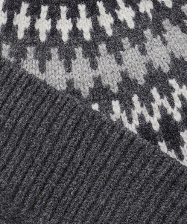 23区 フェアアイル カーディガン ライトグレー系