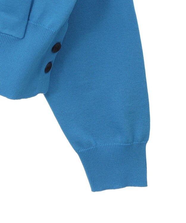 Green Parks ポケット付コンパクトカーディガン Blue