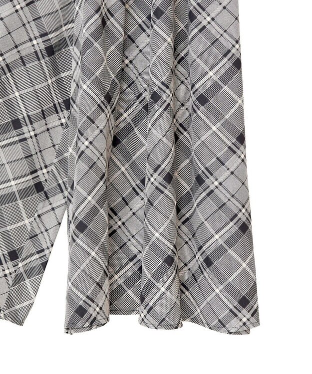 Green Parks サラフレワイドパンツ（柄） Check Black