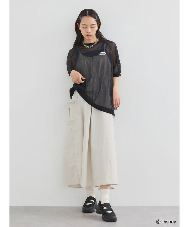 Green Parks オズワルド／メッシュラインプルオーバー Black