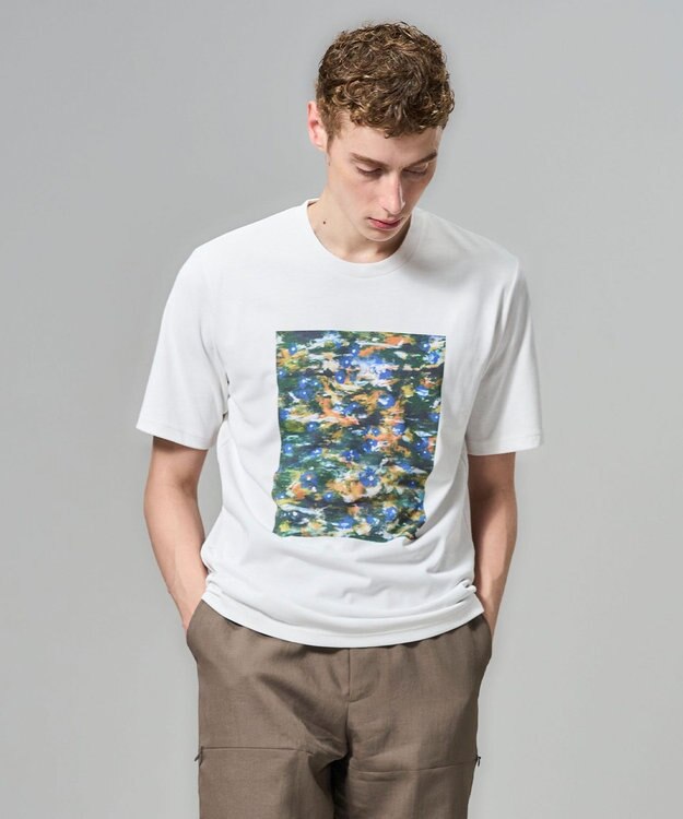 JOSEPH HOMME 【新柄】インプレッションアートＴ　クルーネックTシャツ オレンジ系3