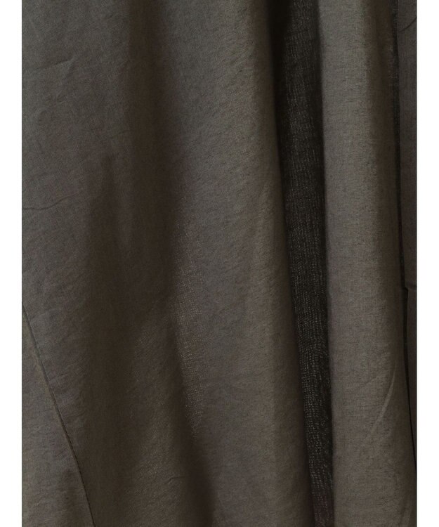 CRAFT STANDARD BOUTIQUE インド綿混パフスリーブシャツ Khaki