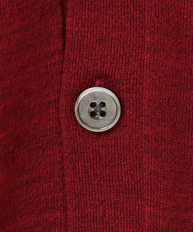 J.PRESS MEN Ｖネックカーディガン レッド系