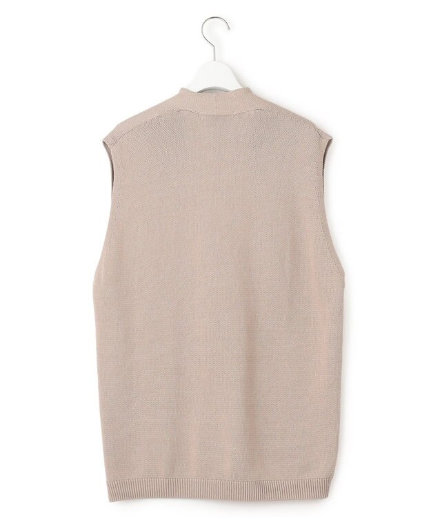 23区 【洗える】コットンコード ニットベスト ライトブラウン系