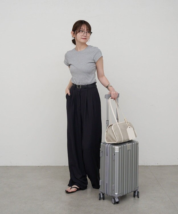 russet コーデュラナイロンワイドミニボストンバッグ（CE-1754-WEB） L.Greige
