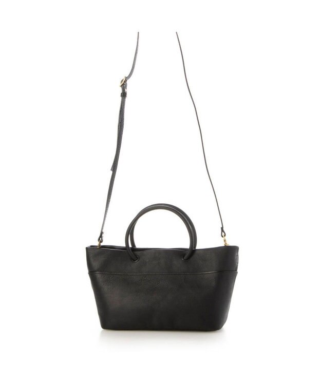 UNBILLION ペルケ perche / 姫路レザー丸手ハンドル2wayショルダー ブラック