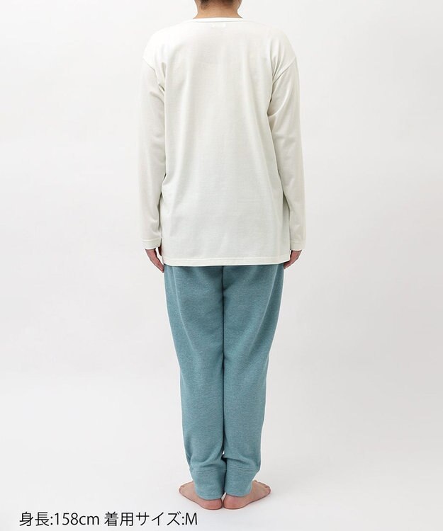 tsumori chisato SLEEP ツモリチサト トップス 長袖 ルームウェア 綿100%(本体) レディース UTX585 /ワコール アイボリー
