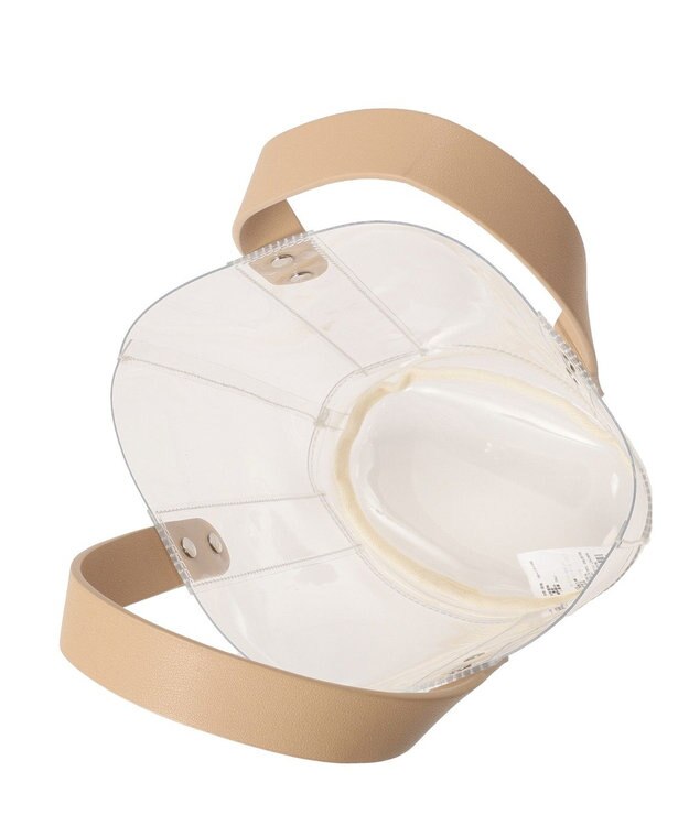 AMERICAN HOLIC 【2点セット】巾着付PVCバッグ Beige