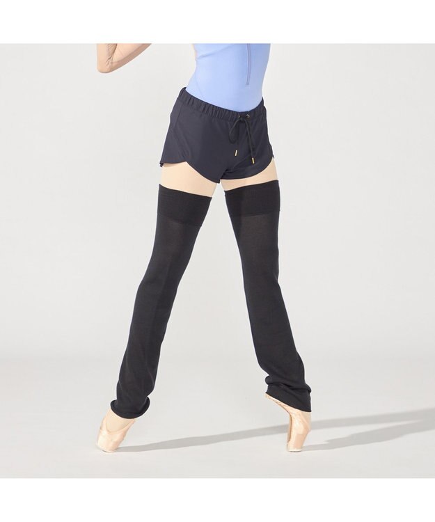 Chacott ロングレッグウォーマー (サーモギア(R)糸使用） ブラック