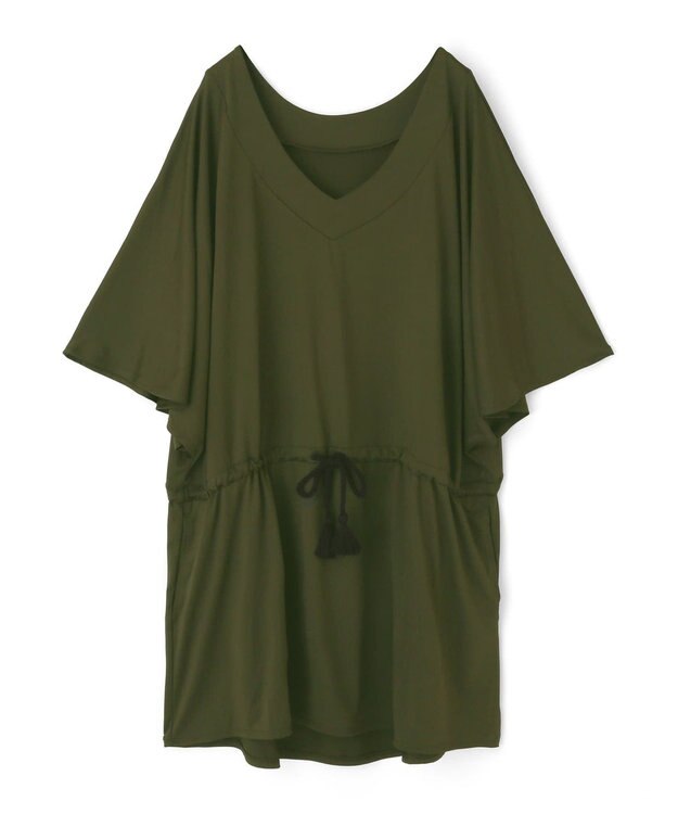 San-ai Resort（三愛水着楽園） 【UPF50＋】　ポンチョ　F【San-ai Resort（サンアイリゾート）】 カーキ