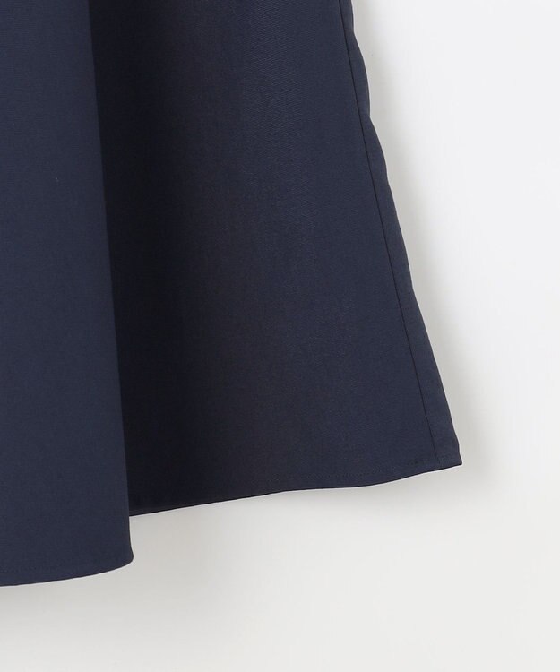 #Newans 【シワになりにくい】〈花乃まりあさんコラボ〉サーキュラースカート ネイビー