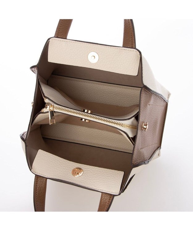 UNBILLION カシュカシュ cachecache / スクエア2wayミニバッグ アイボリー