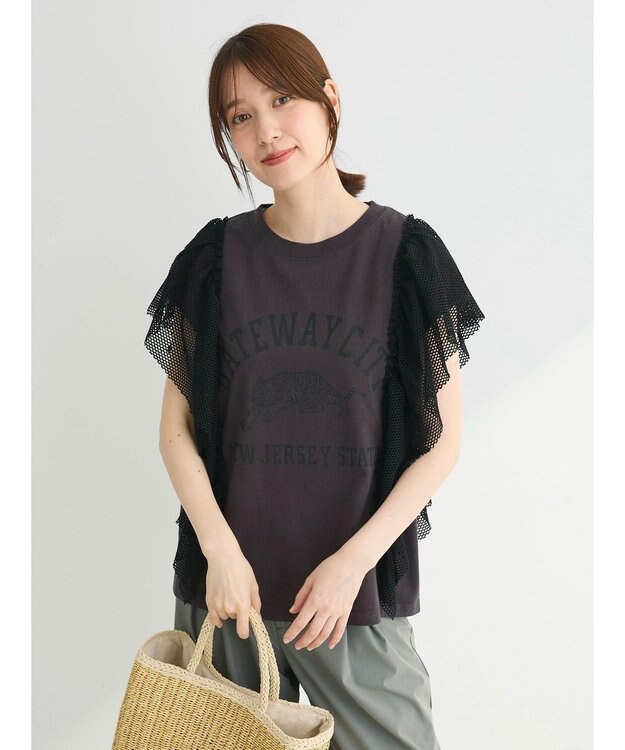 Green Parks ・ＳＵＧＡＲ　ＳＰＯＯＮ　ＴＩＧＥＲｐｔラッフルフレンチＴ Charcoal Gray