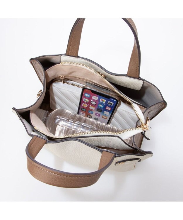 UNBILLION カシュカシュ cachecache / スクエア2wayミニバッグ アイボリー